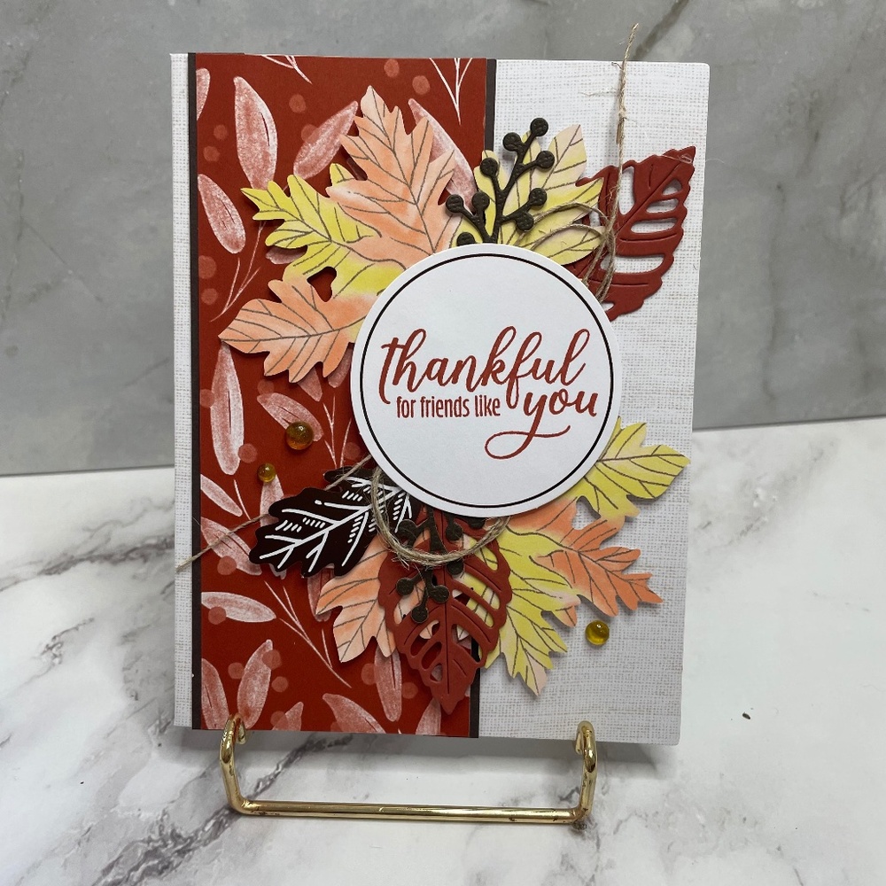 Thankful for Friends Like You Handmade Greeting Card Friendsgiving